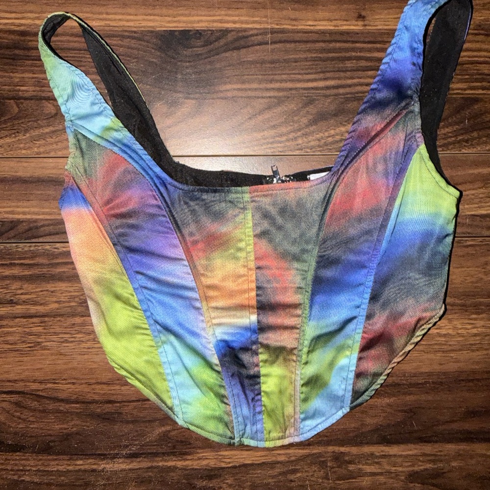 Rare London Multicolor Corset Top